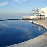 Pool with ocean view